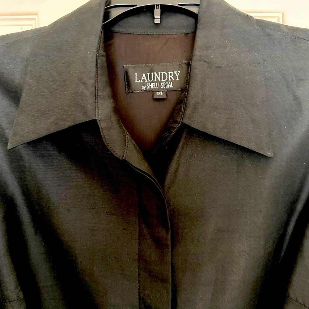 Black Silk Dress Laundry by Shelli Segal
